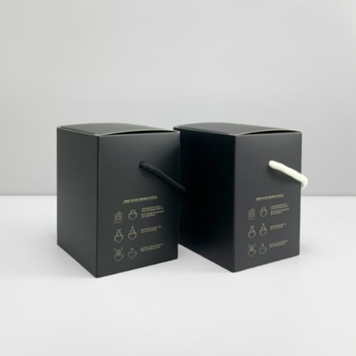 드립백 박스 (M) 블랙 - 끈 포함 (10개,100개)